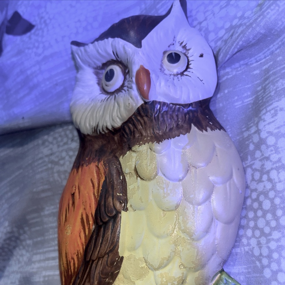 Owl Lefton Wall Hanging Vintage Retro Kitsch kitchen Decor Wall Hanging Plaque